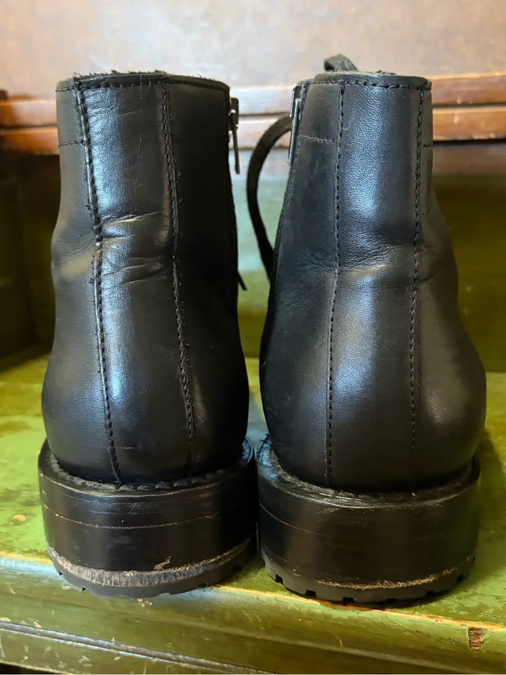 Thursday Boot Company- Men’s Black Leather Cap-Toe Lace-Up Boots